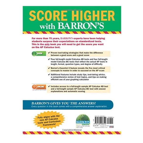 AP Barron’s Calculus Book - Picture 2 of 9